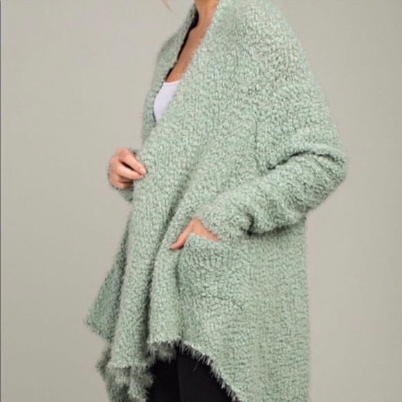New, Boutique Eyelash Knit Cardigan - Picture 2 of 3